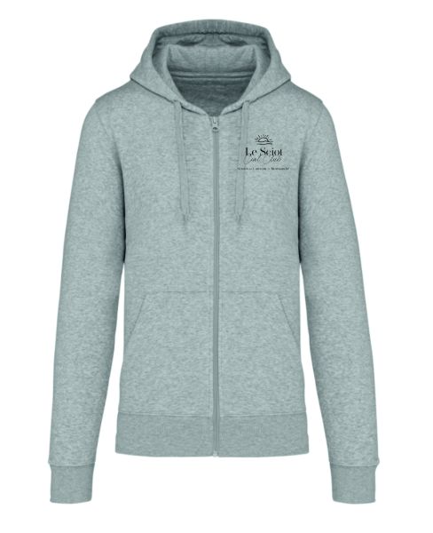 Sweat capuche zippée homme coton